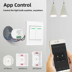 SLS 2-Way Zigbee Smart Lichtschalter Modul Energiemonitor für Tuya