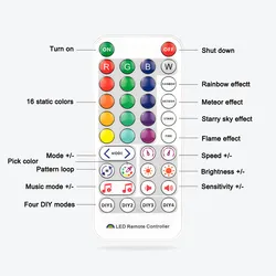 Ws2812b LED-Lichtstreifen Rgbic adressierbare Weihnachtslichterkette mit Sp511e WiFi Smart APP Musik LED-Controller DC5V Kit