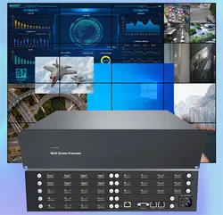 Ecrãs LCD/LED Processador Emenda 8 em 24 misturados tela Multi Controle de comutação imagem externa da rede de monitorização da Matriz de decodificação