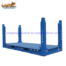 40FT Flachgestellcontainer mit faltbaren Pfosten