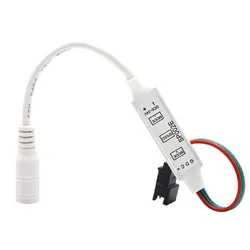 Controlador de Cor Mini LED Compacto 5V para Efeitos de Iluminação Dinâmicos