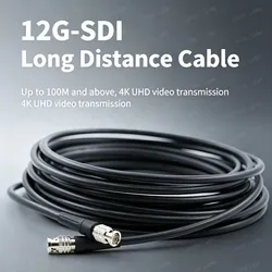 Cabo Coaxial Crimp BNC Masculino Masculino de Grau Industrial 75ohm Multi Modelo Rg59 RG6 Rg11 Rg57 Rg58 Rg7 com Carretel de Cabo