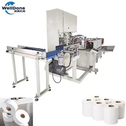 Linha de Produção de Lenços de Papel com Máquina de Rebobinamento Automática para Fabricação de Papel Higiênico Welldone