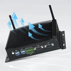 ฮิสทู DDR4 อุตสาหกรรมอินเทล Corei3 คอมพิวเตอร์ขนาดเล็กที่ทนทานและไม่มีพัดลมที่ปรับแต่งได้ 64GB แรม 2tb เอสเอสดี คอมพิวเตอร์ฝังตัว