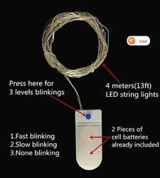 LED-Tastenlicht, Kupferdraht-Lichtschlauch, USB-Batteriekasten, dekorative kleine Lichterkette, kleine bunte Lichter