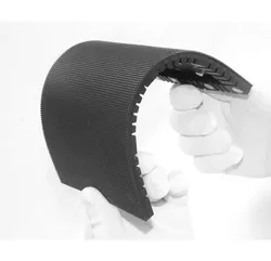 Flexibles gebogenes Panel-Werbung P4 Innenbereich weiches LED-Bildschirm-Anzeigemodul