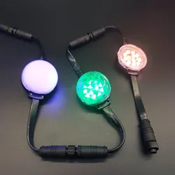 IP65 Wasserdicht 50mm 4LEDs DMX512 Programmierbare Bühnenlichtquelle Break Point Fortlaufender LED-Pixelpunkt