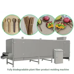 Máquina de Fabricação de Pratos Ecológicos / Máquina de Formação de Utensílios Biodegradáveis