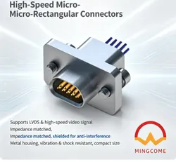 Conector Retangular Micro Hj30j para Sistema de Monitoramento de Controle de Trem Tcms
