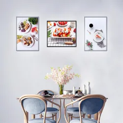 LED-Fotorahmen Lichtkasten Glas Werbung LED Restaurant Menütafel