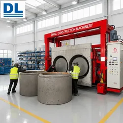 Máquina de Fazer Tubos de Cimento Rcc com Vibração Vertical de Fábrica / Linha de Produção de Bueiros de Concreto Pré-Moldado
