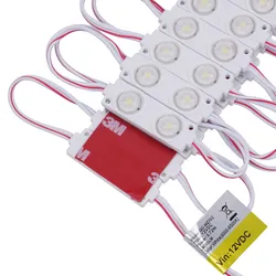 2 LED 모듈 12V DC 0.72W 문자 간판 광고용 LED 모듈 조명, 테이프 접착 뒷면 포함