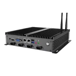 인텔 X86 I3 I5 임베디드 컴퓨터, 팬리스 미니 PC 12V 박스 PC
