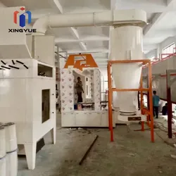 Cabine de Pintura a Pó Automática Xingyue com Grande Capacidade de Separador Ciclônico de Recuperação