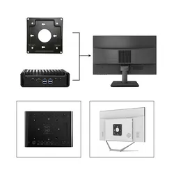 Industrieller Computer PC lüfterlos Industrie Mini Box PC eingebetteter Computer maßgeschneiderte Aluminiumlegierung Mini PCS Industrie-PC Computer