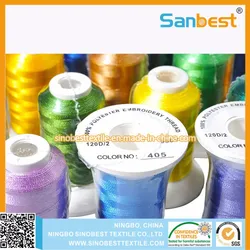 Bunte Polyester-Stickgarn auf Mini-Spule