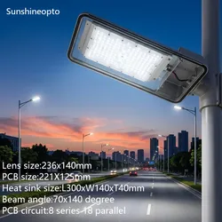 Benutzerdefinierte OEM 144-LED Hochleistungs-Straßenlichtmodul 8s18p Optisches LED-Modul