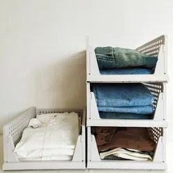 Neues Zuhause Verwendung Stapelbare Faltbare Schubladenstil Mehrstufige Kleiderspeicherbox
