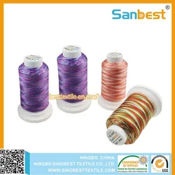 Tex27 Buntes Mehrfarbiges Polyester-Stickgarn