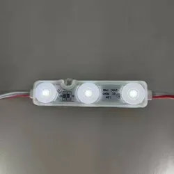 3 LEDs Módulo LED 6500K Branco Dia 1.2 Watts para Sinais de Publicidade em Letras Módulo de Luz LED 24V Módulo LED
