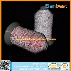 Polyester reflektierender Stickgarn 75D/2 mit hochreflektierendem Material