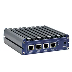Melhor Vendedor Mini Computador 4 RJ45 LAN Desktop 4 Processador Core Computador Industrial Thin Client Mini PC