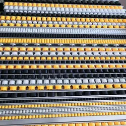 Trilho Deslizante de Rolos Galvanizado Placon para Sistema de Armazenamento de Tubos 28mm