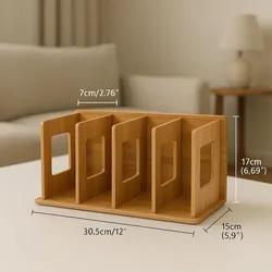 Holz Schreibtisch Bücherregal Buchlagerung Rack Aufbewahrungsbuch Organizer Regal