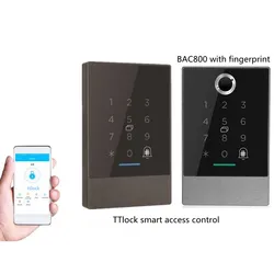 Telefone sem chave de Controle de Acesso Remoto Enabledbluetooth App de impressão digital biométrico inteligente de controle de acesso do leitor de cartões RFID