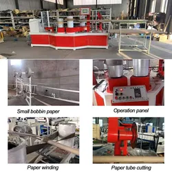 Automatische Papiertubenmaschine Papierkernherstellungsmaschine Heißer Verkauf Toilettenpapierkernmaschine