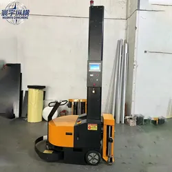 Máy quấn màng co công nghiệp điện tự động, máy đóng gói robot, máy quấn màng tự hành