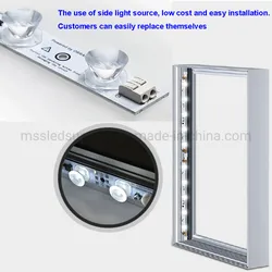 Placa de Exibição LED de Alto Lúmen Módulo LED Edgelit 24V Fita de Iluminação LED