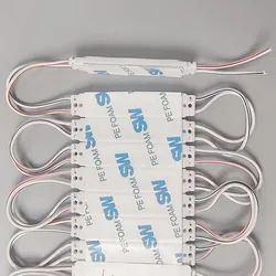 12V 3-LED Módulo de LED de Lente de Alta Brilho à Prova d'Água para Caixa de Luz de Sinalização Letras de Canal