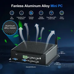 Mini PC de Alto Desempenho Hystou para Sistema de Automação Industrial Computador Mini