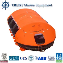 Selbstaufrichtender aufblasbarer Notrettungsboot