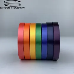 Maßgeschneiderte Größe glattes weiches einfarbiges Polyester-Satinband für Verpackungen