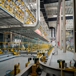 Fortgeschrittene elektrostatische Pulverbeschichtungsanlage mit Fördersystem