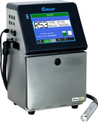 Cyklop Cm750 Kontinuierliche Tintenstrahldruckmaschine Industrieller Tintenstrahldruck Markierungsdrucker Haltbarkeitsdatum QR-Code CIJ-Drucker