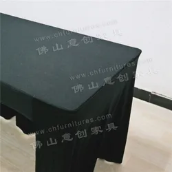 Mesa de Conferência Retangular de Escritório com Cor Sólida, Toalha de Mesa Personalizada em Spandex para Registro