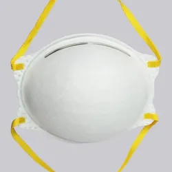 Maschera filtrante protettiva usa e getta con orecchino a metà