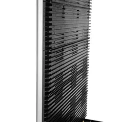 Schwarzer Kunststoff-ESD-Rack für SMT antistatische Lade- und Entladevorrichtung PCB-Platinenrahmen