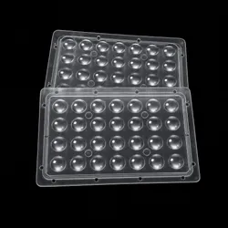Fabrik maßgeschneiderte 60 Grad LED-Linsenarray für 3030/5050/7070 LED-Modul