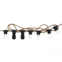 Hanfseil Außen Smart LED Bluetooth Lichterkette