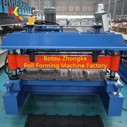36 Zoll trapezförmige Plattenfliesen herstellende Maschinen Rollformmaschine