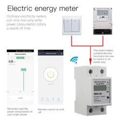 SLS Einphasen-Smart-Stromzähler-Schalter mit Energieüberwachungsfunktion und Fernbedienung