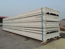 Blauer Flachgestellcontainerplattform für Lagerung