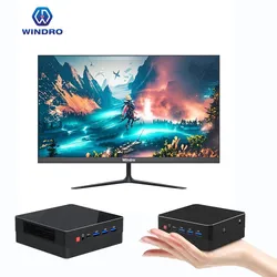 Atacado Melhor AMD R5 R7 R9 Mini PC Computador N100 N95 Windows Intel Mini PC Sem Ventoinha com 16GB RAM 1tb SSD, WiFi 6 Computador de Escritório