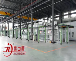 Automatische Pulverbeschichtungsanlage elektrostatische Pulverbeschichtungsstraße Maschine