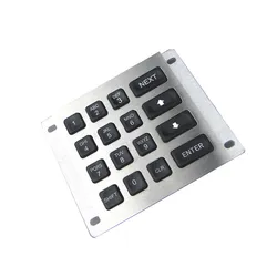 Tastiera in metallo robusto con retroilluminazione a LED e 4X4 tasti a matrice