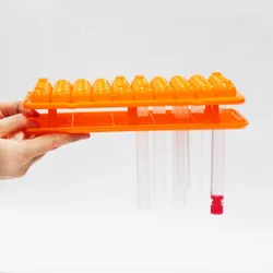 Supporto per provette in plastica da laboratorio per 50 fori, supporto multiuso per provette